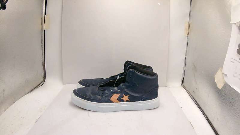 Sepatu Sneakers Converse Pro Leather Mid Navy Blue Gold